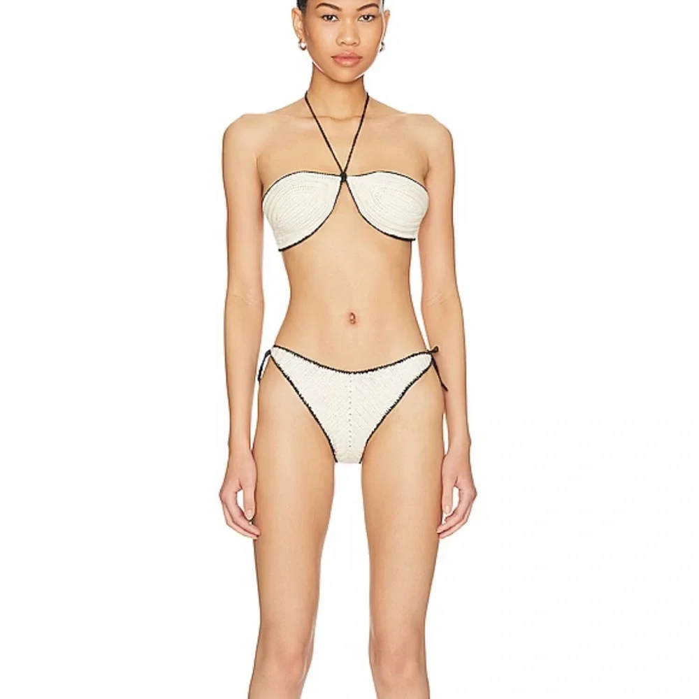 NWOT Free People Solid & Striped Azalea Bikini Set - Top & Bottom Sz Small Z573_7